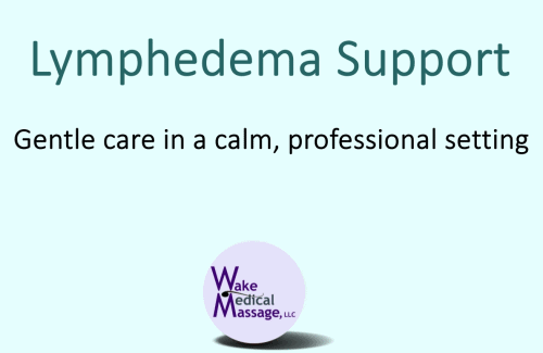 Gentle manual lymphatic drainage for lymphedema support in Cary North Carolina